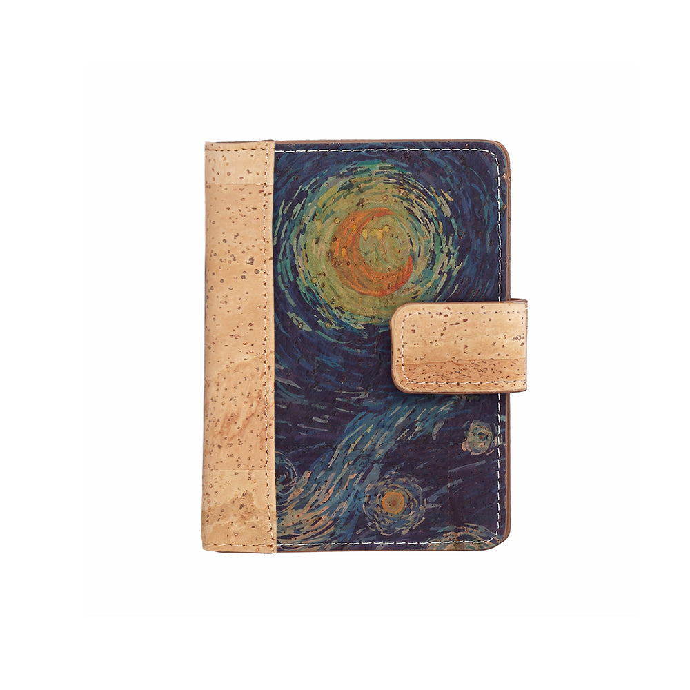 Women's cork wallet zipper Vegan wallet