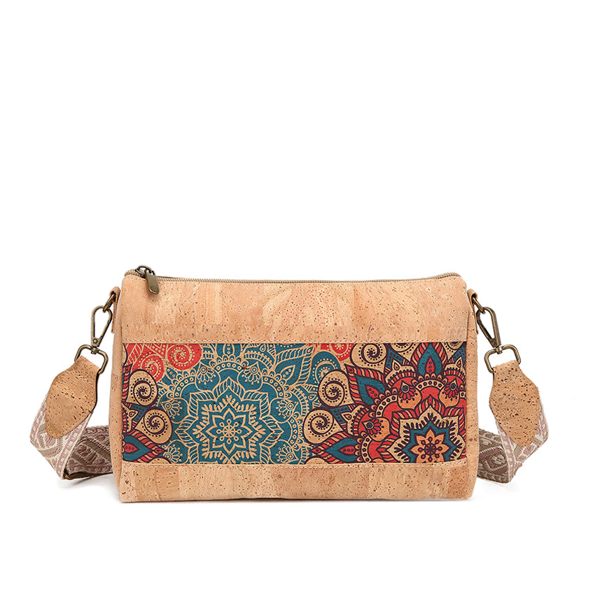 Cork Crossbody Shoulder Bag, Adjustable Crossbody Strap