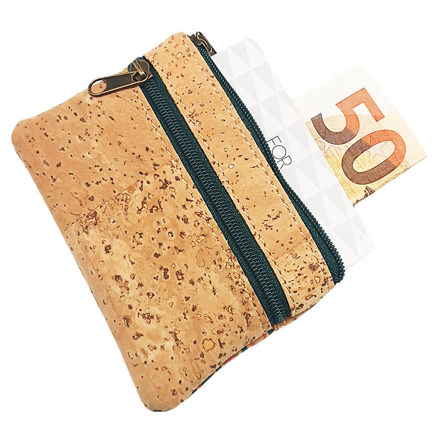 Cork coin bag, Handmade, 736 Series,