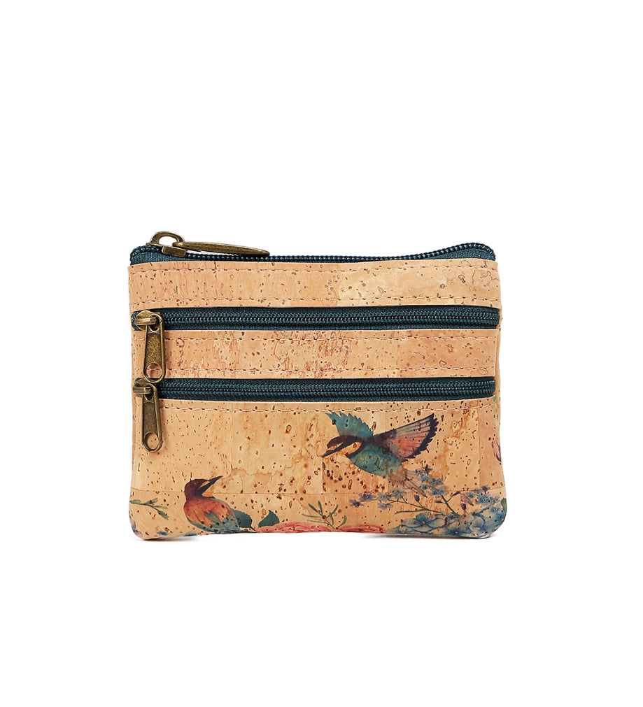 Monedero Corcho Con 3 Cremallera 742 Series