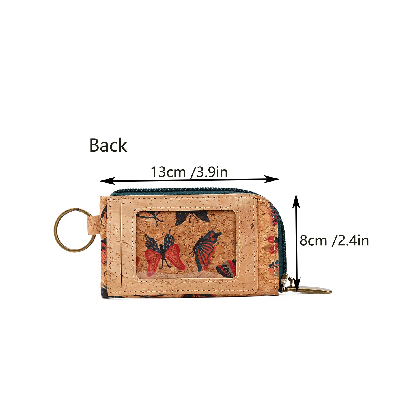 Cork Keychain, Vegan Keychain, Backpack Keychain, Keychain Hook,