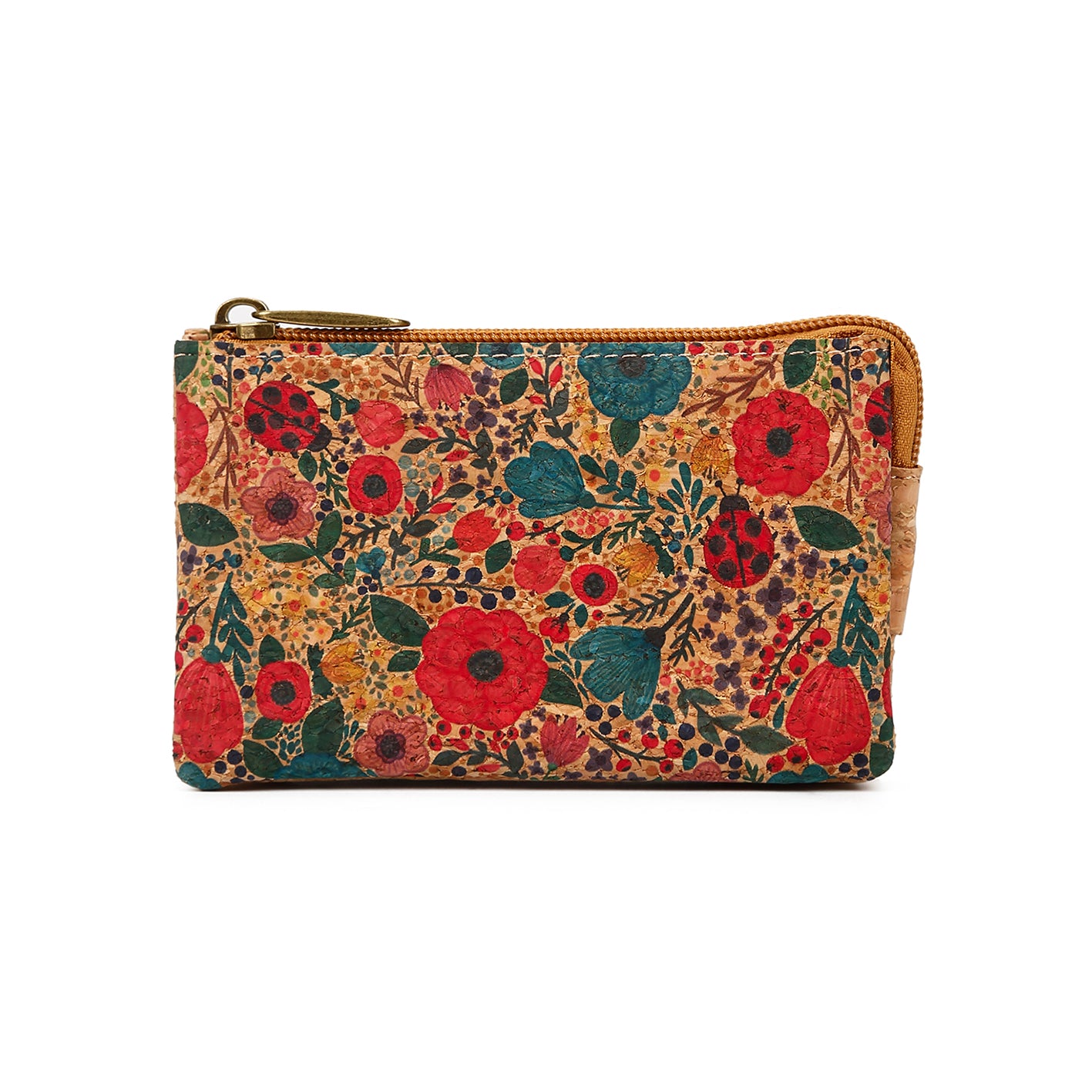 Natural cork zippered purse 738 Series