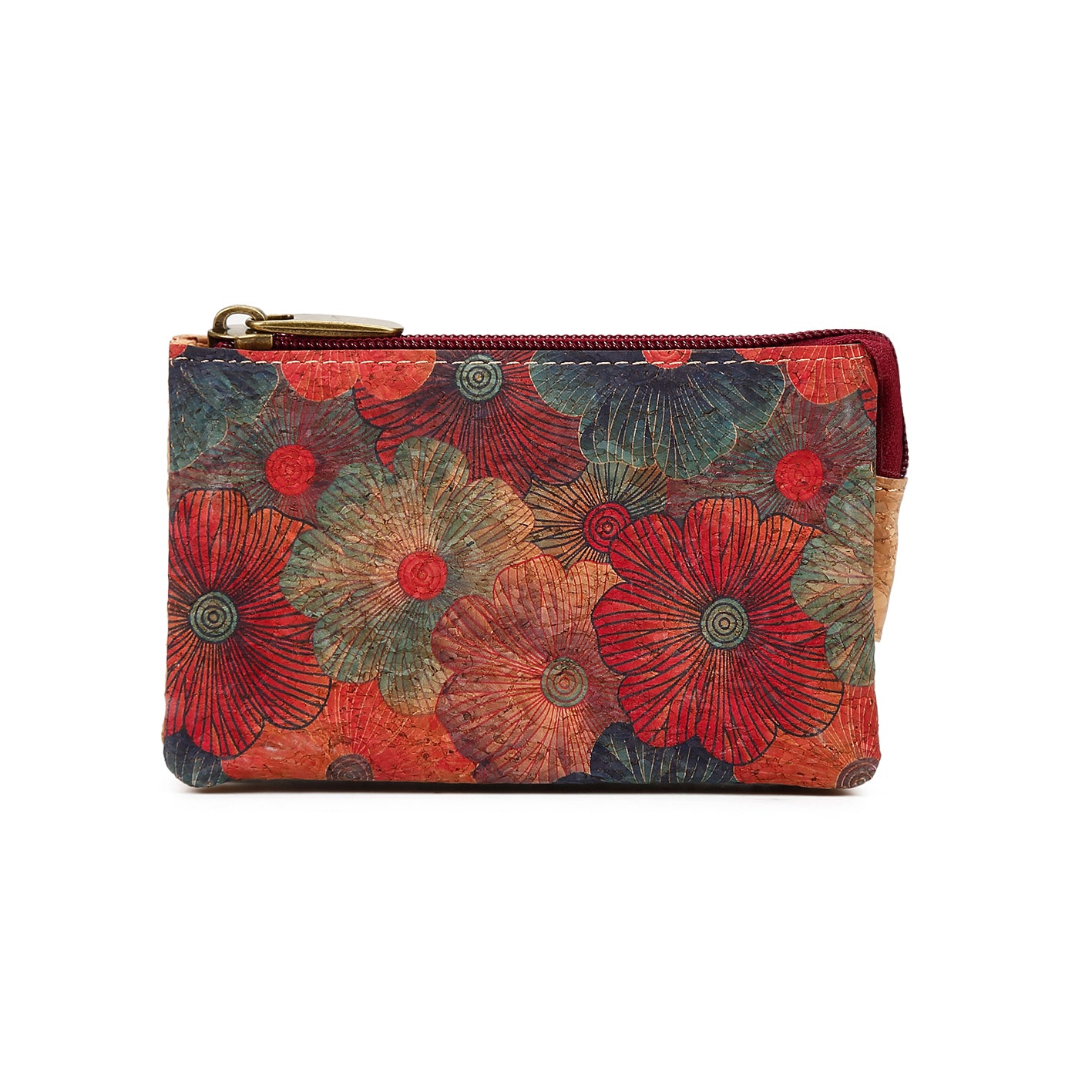 Natural cork zippered purse 738 Series