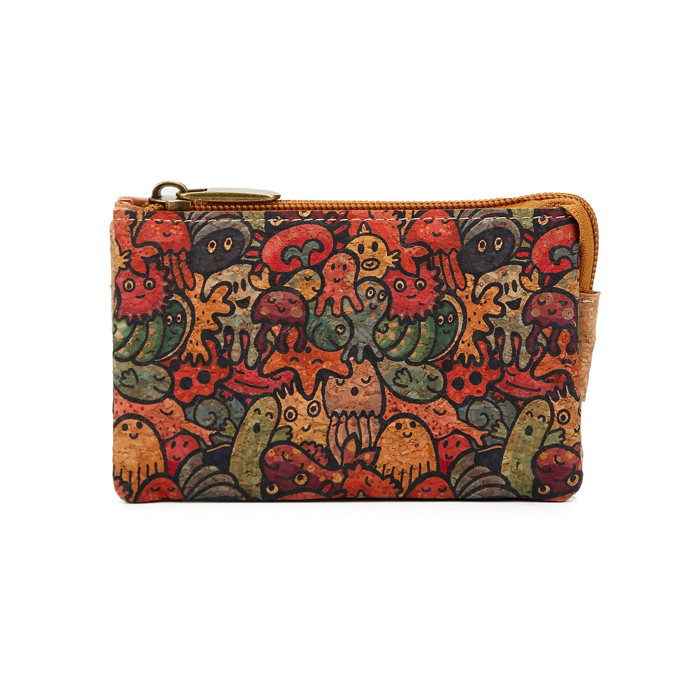 Natural cork zippered purse 738 Series