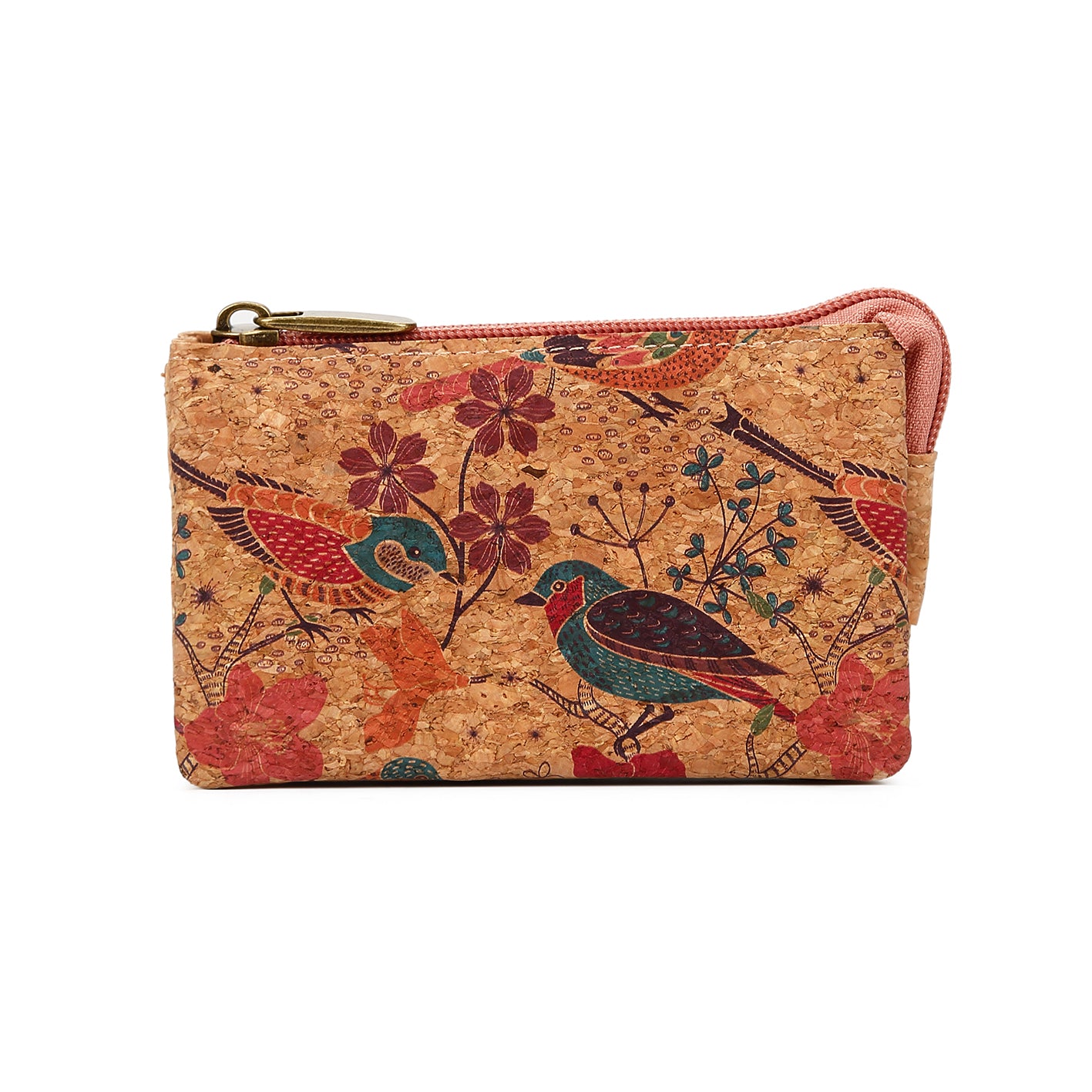 Natural cork zippered purse 738 Series