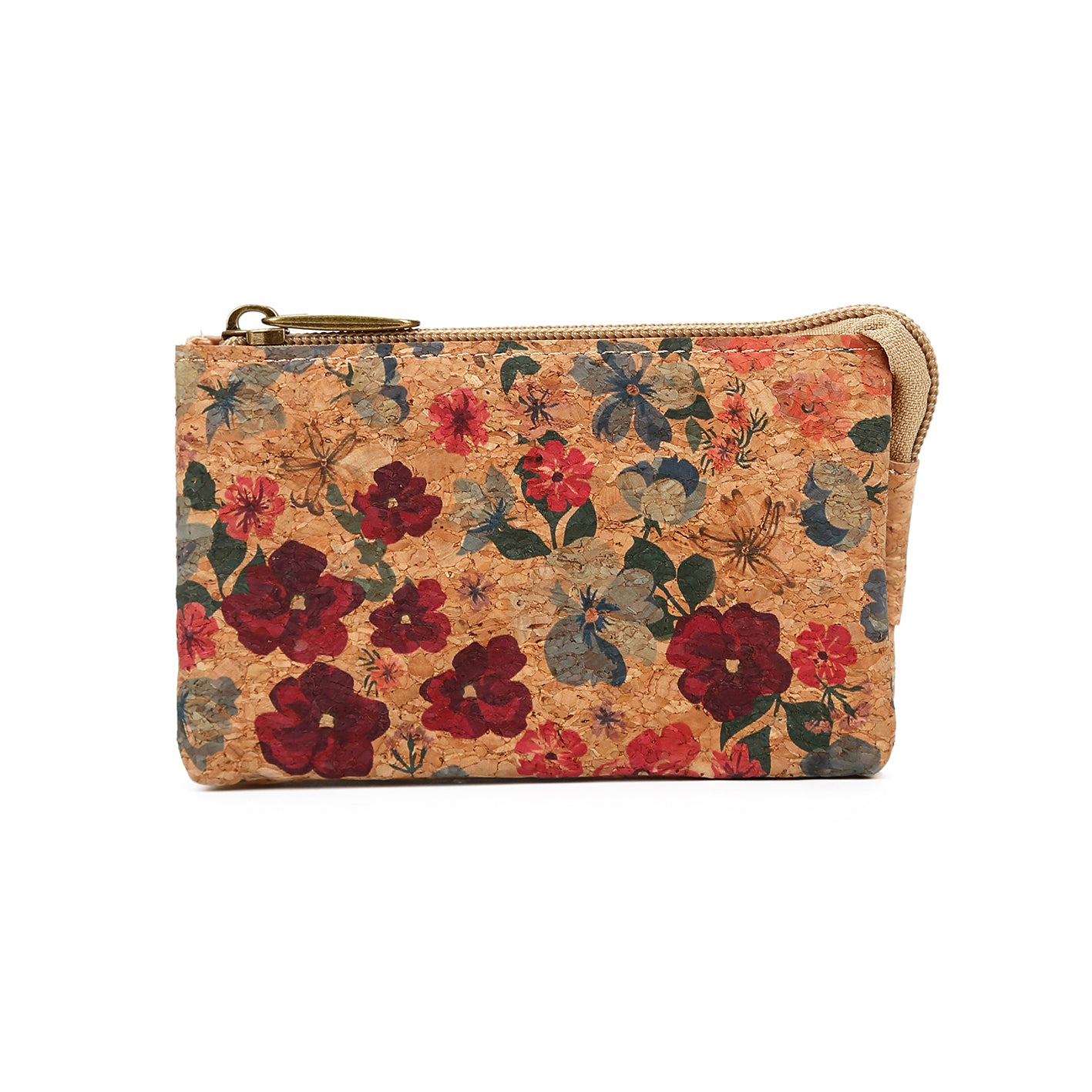 Natural cork zippered purse 738 Series