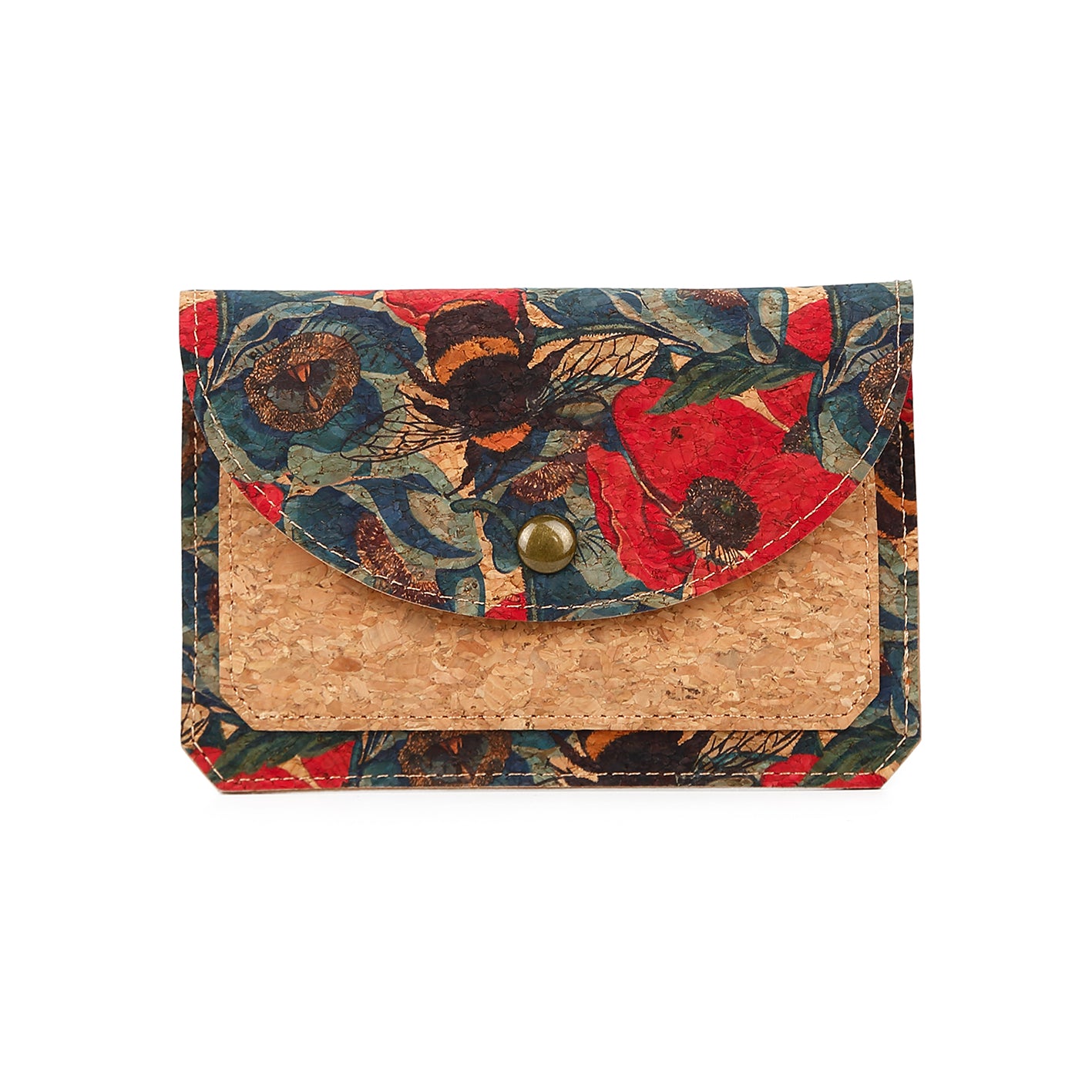 Natural cork zippered purse 738 Series