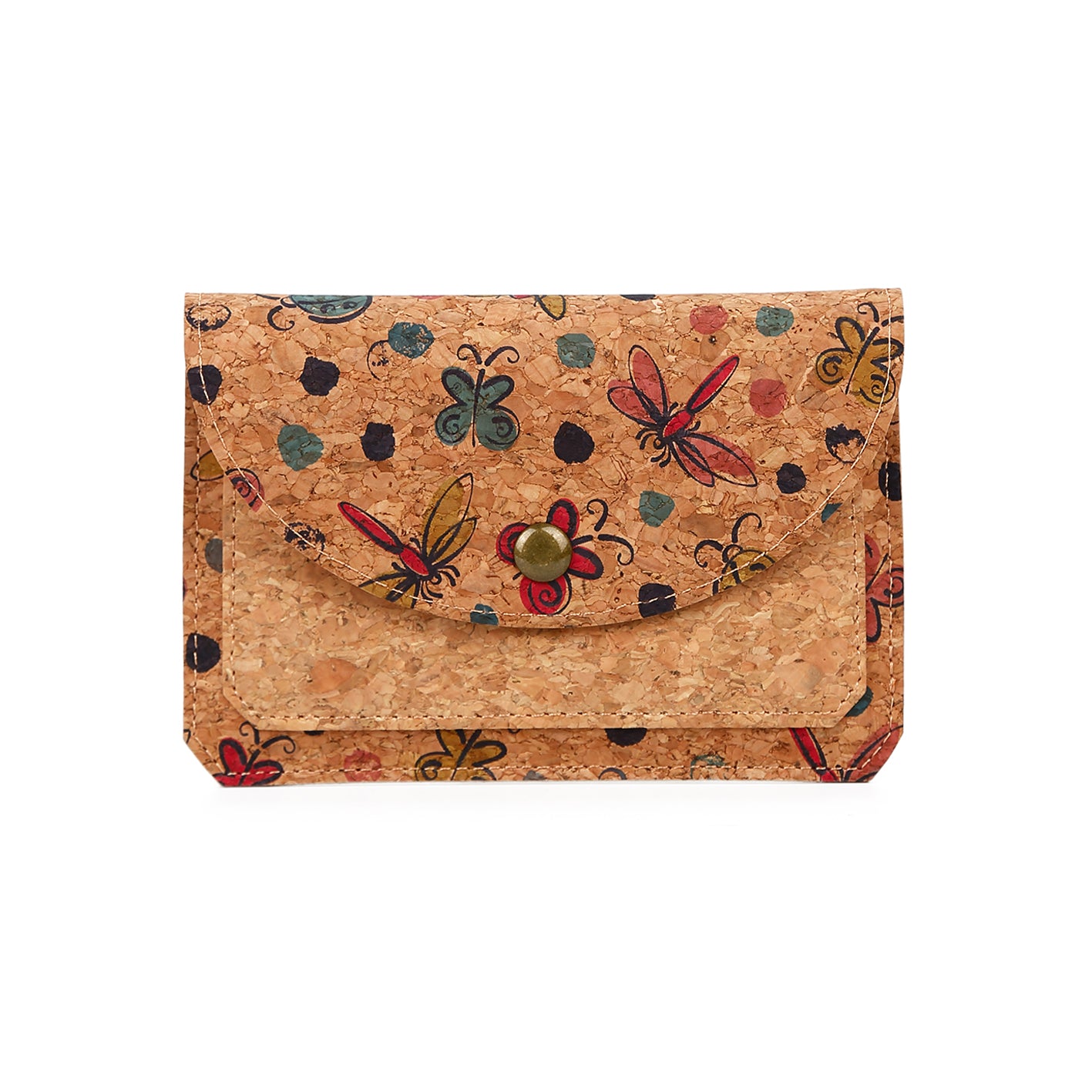 Natural cork zippered purse 738 Series