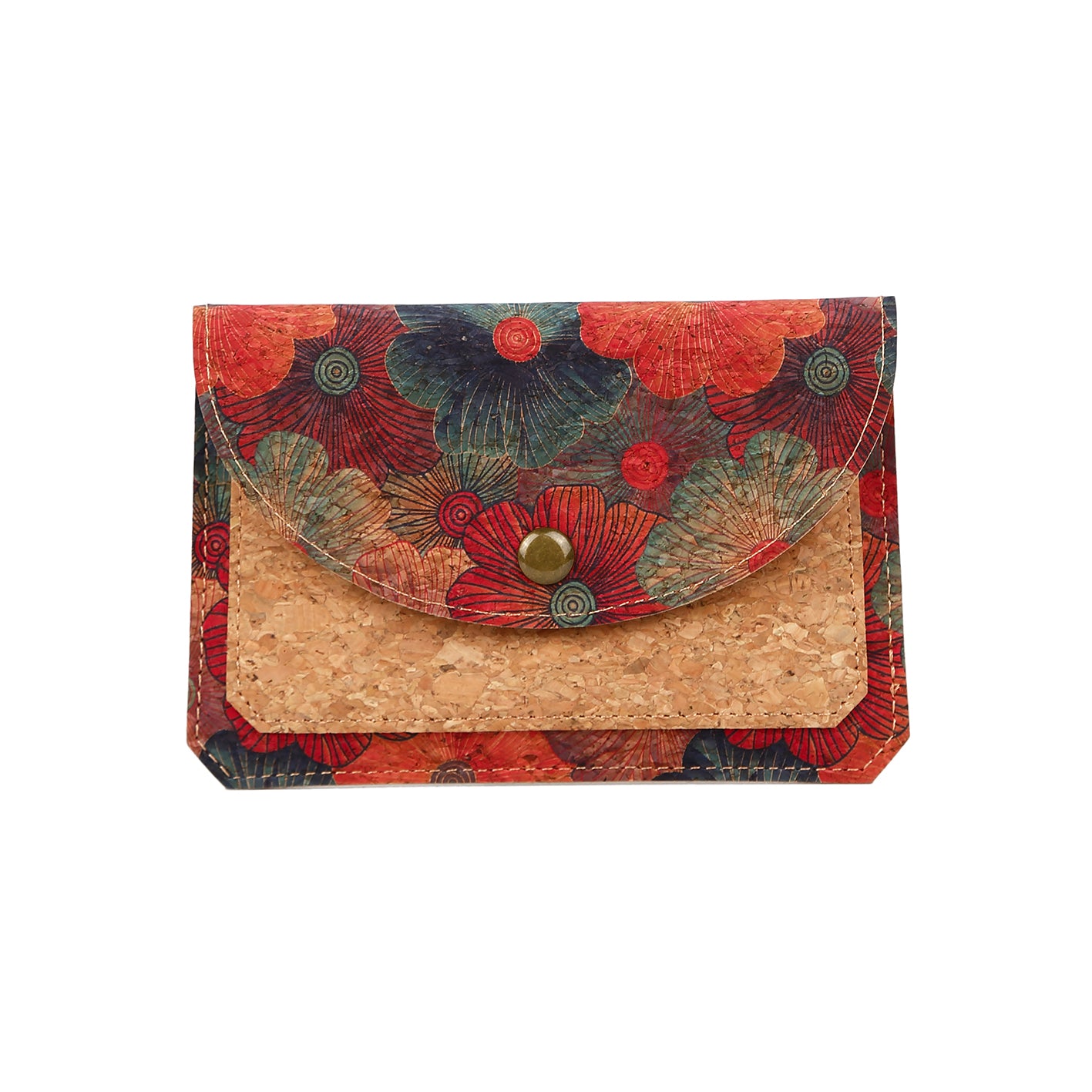 Natural cork zippered purse 738 Series