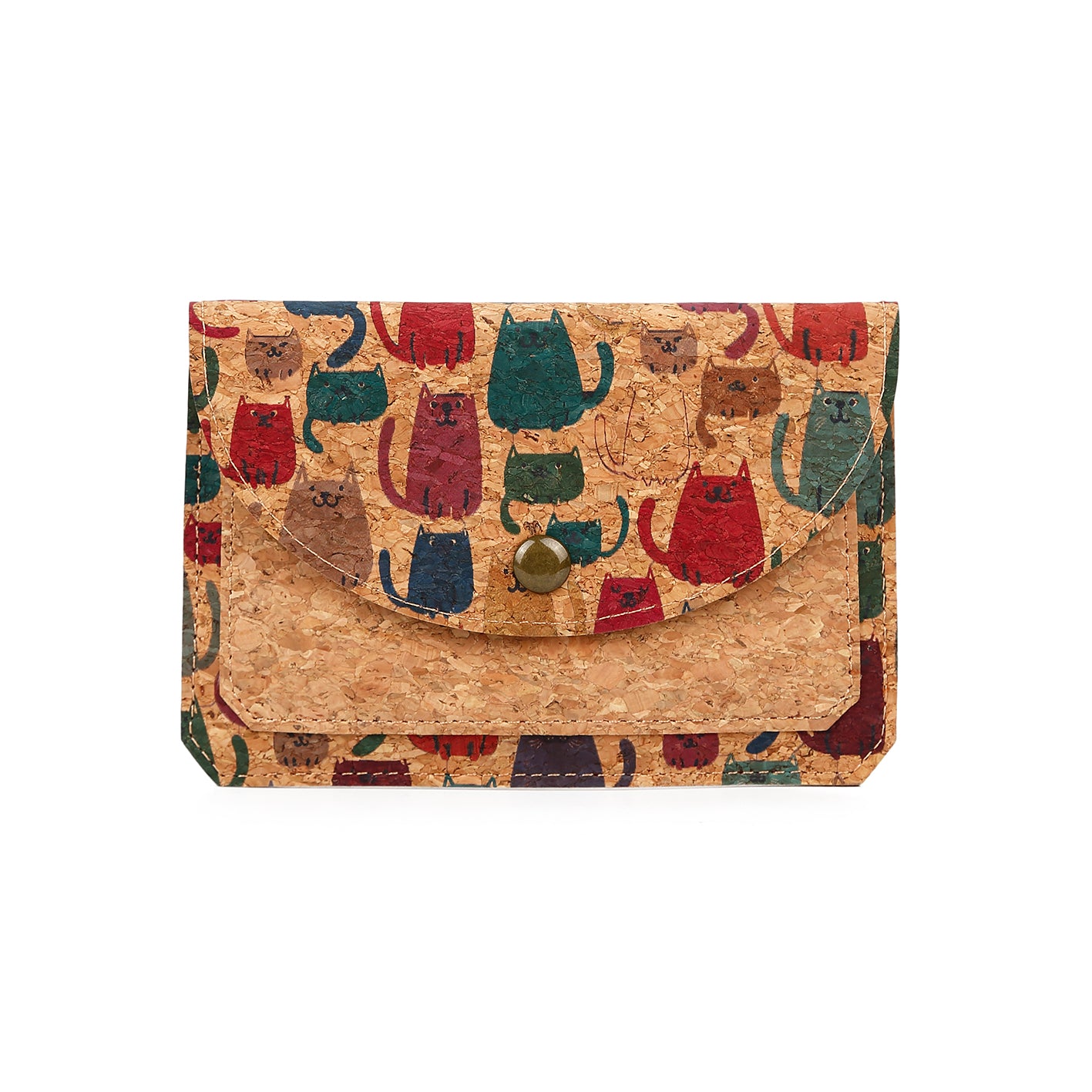 Natural cork zippered purse 738 Series