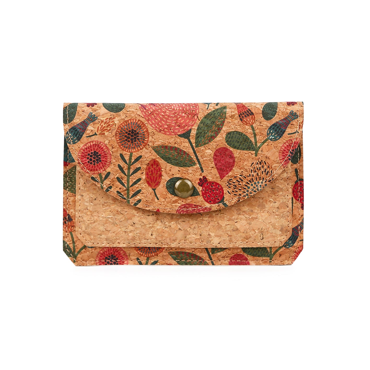 Natural cork zippered purse 738 Series