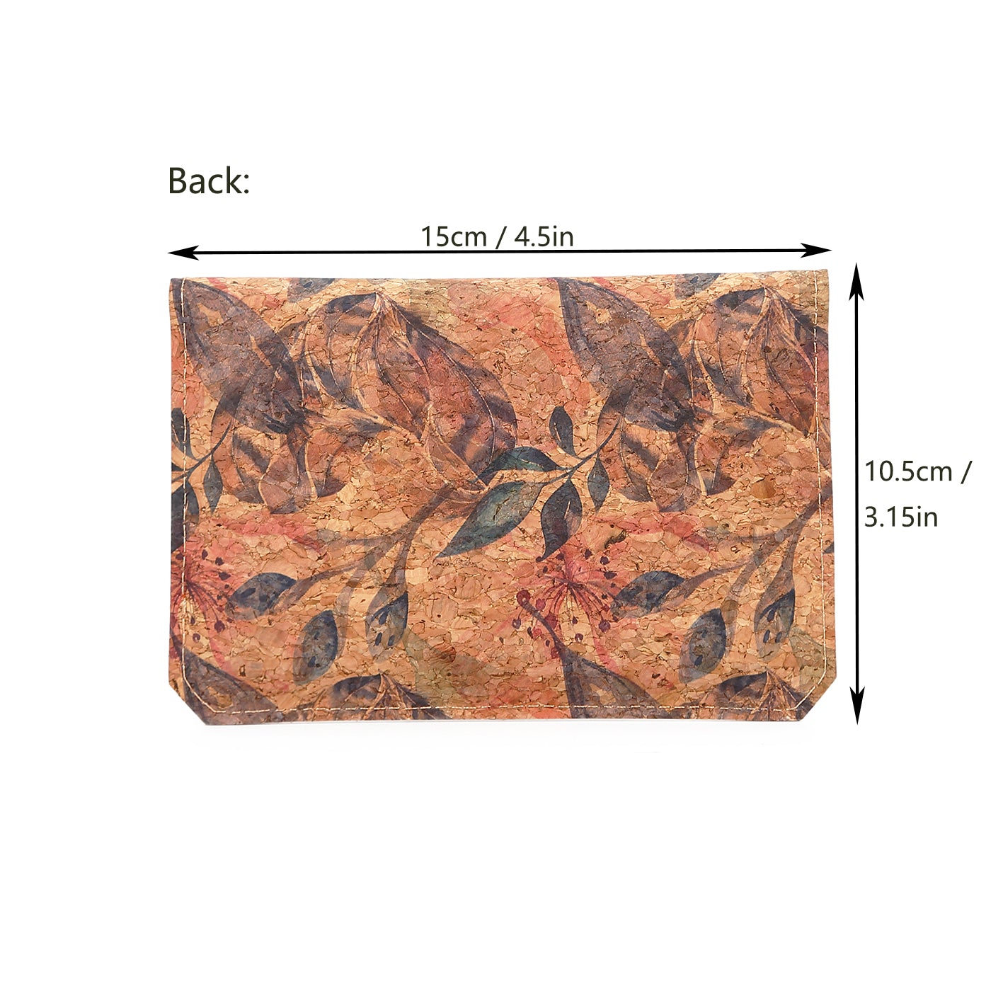 Natural cork zippered purse 738 Series