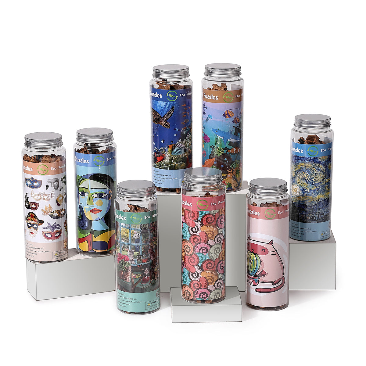 Puzzles De Corcho, Puzzles Curious Noche Estrellada, Vincent Van Gogh Puzzle , 120 Piezas Rompecabezas