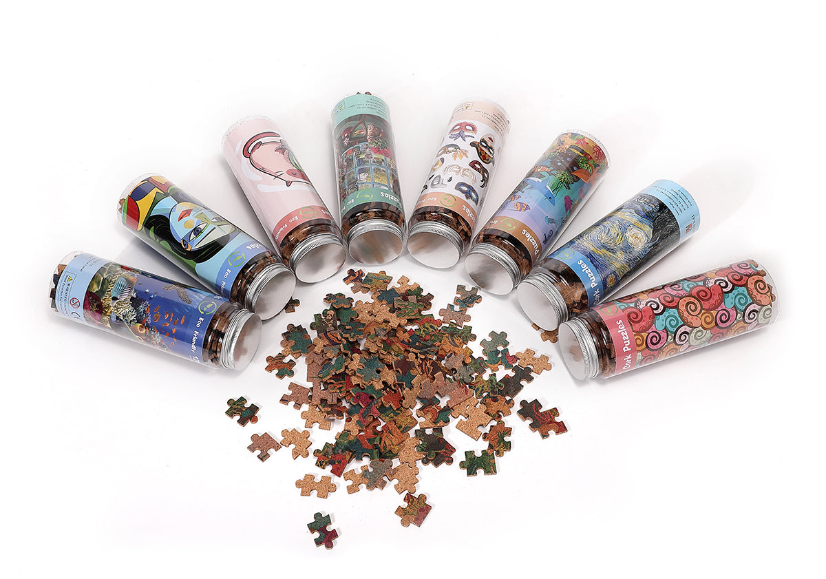 Puzzles De Corcho, Puzzles Curious Noche Estrellada, Vincent Van Gogh Puzzle , 120 Piezas Rompecabezas