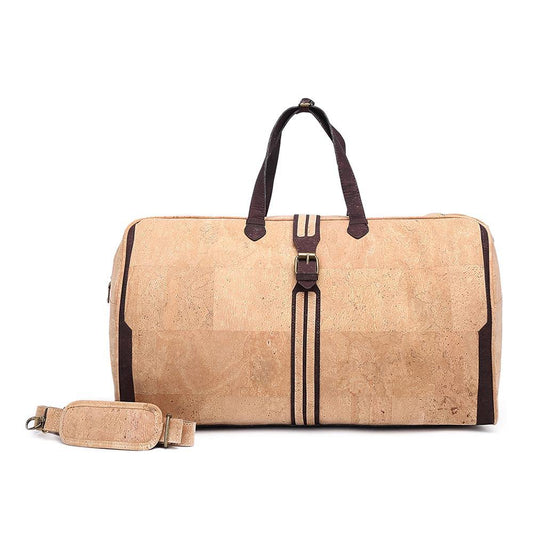 Bolsa de Viaje hecha con Corcho Color Marrón o Mostaza - ARTE