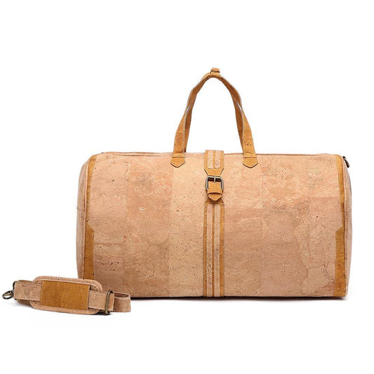 Bolsa de Viaje hecha con Corcho Color Marrón o Mostaza - ARTE