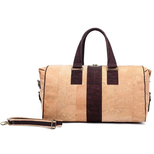 Bolsa de Viaje hecha con Corcho Color Marrón o Mostaza - ARTE