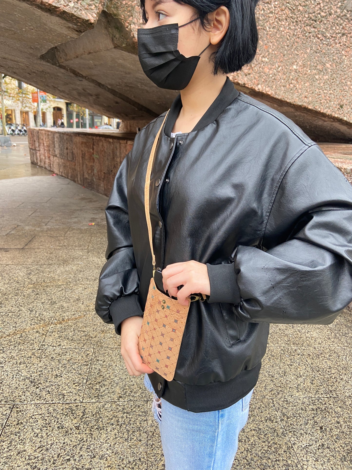 Mobile Phone Bag, Ecological, Cork Material