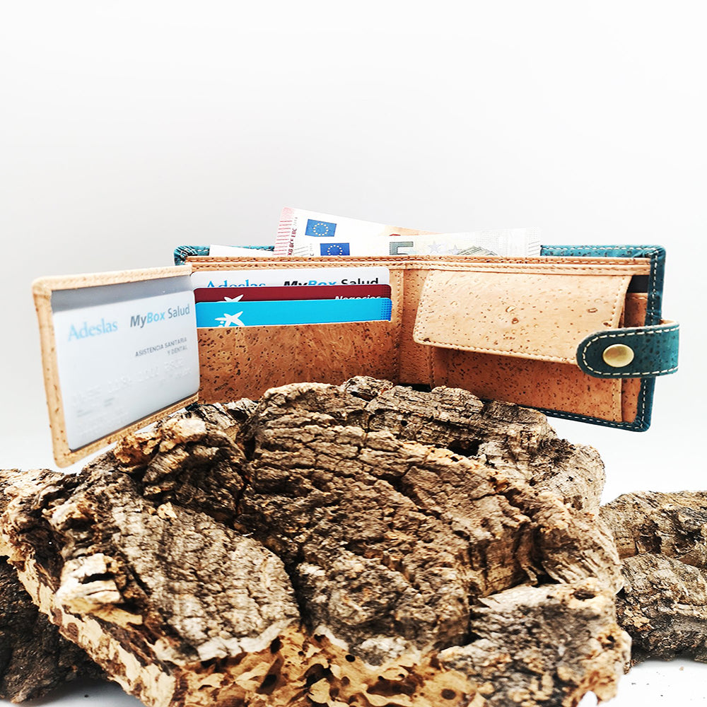 Cork Wallet for Men Vegan Wallet Eco Wallet for Men Gift for Him