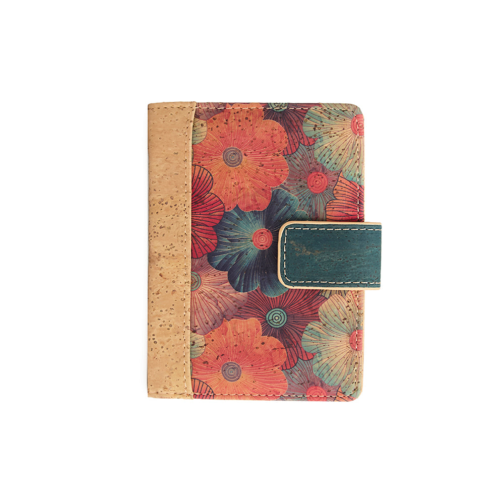 Women's cork wallet zipper Vegan wallet