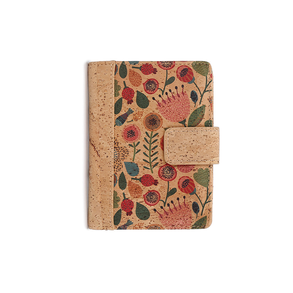 Women's cork wallet zipper Vegan wallet