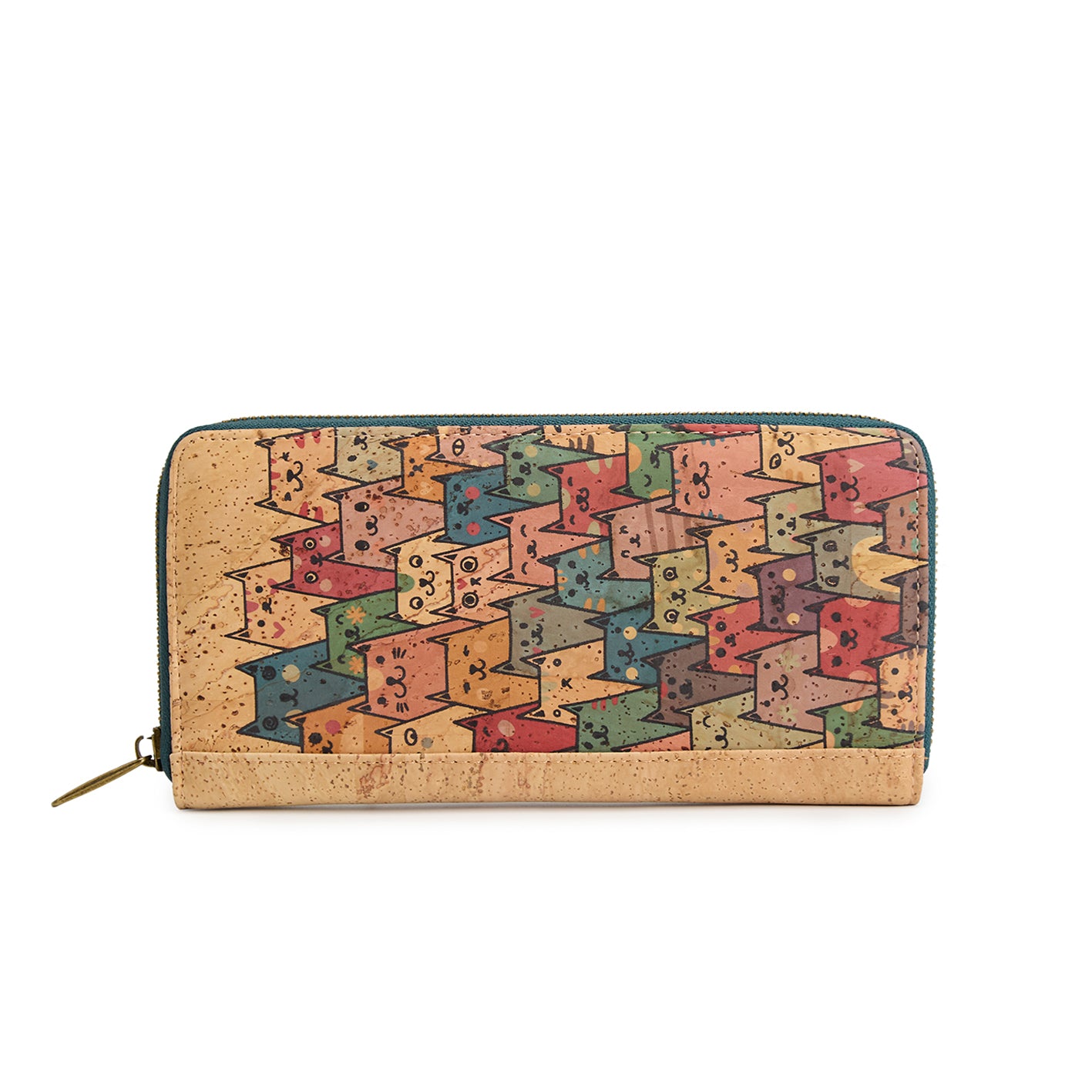 Cork wallet, vegan wallet, cork bag, eco wallet for women with place for cards and coins,