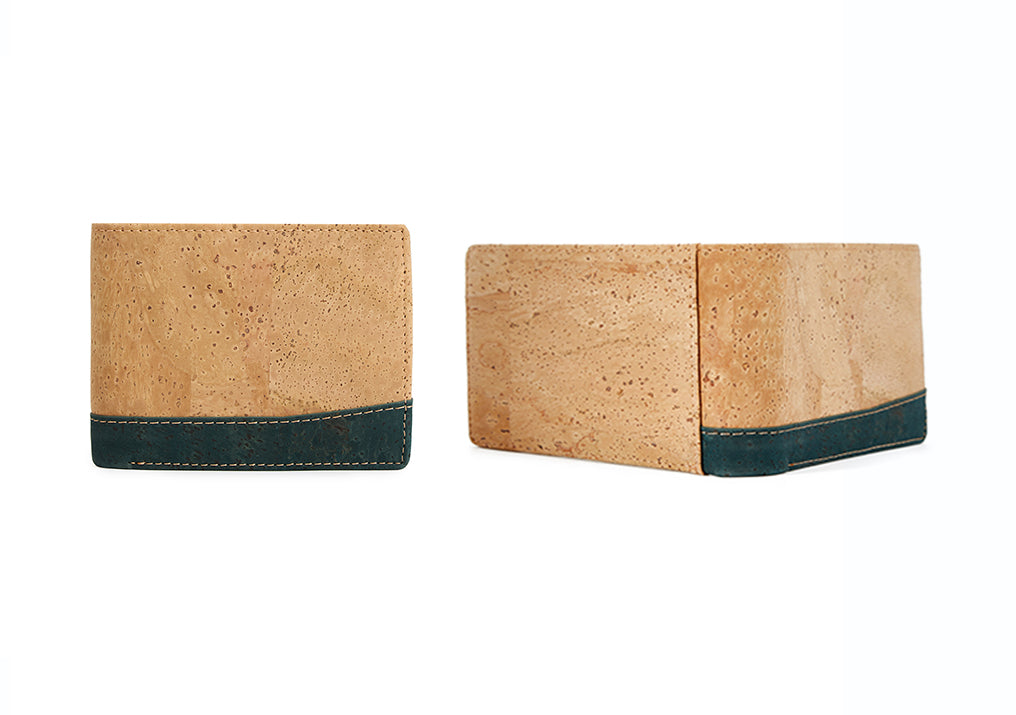 Billetera de corcho para hombre  Billetera vegana  Billetera ecológica para hombres Regalo para él  6668 Series