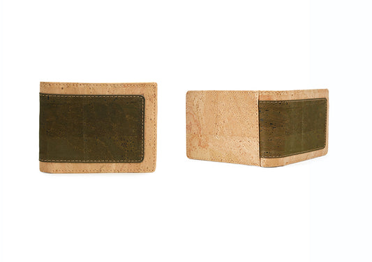 Billetera de corcho para hombre  Billetera vegana  Billetera ecológica para hombres Regalo para él  6668 Series 02