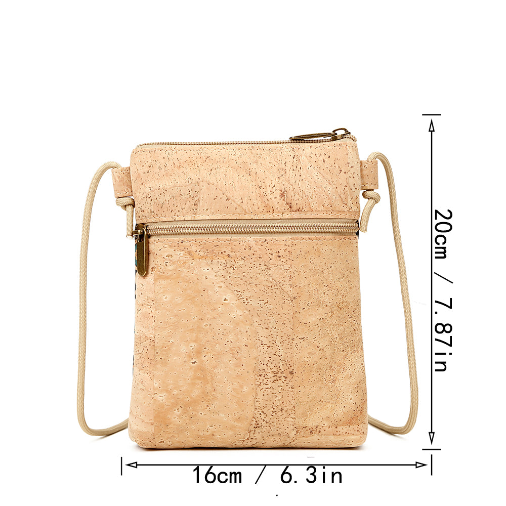 Corcho Natural Bolso bandolera Pequeño 703 Series