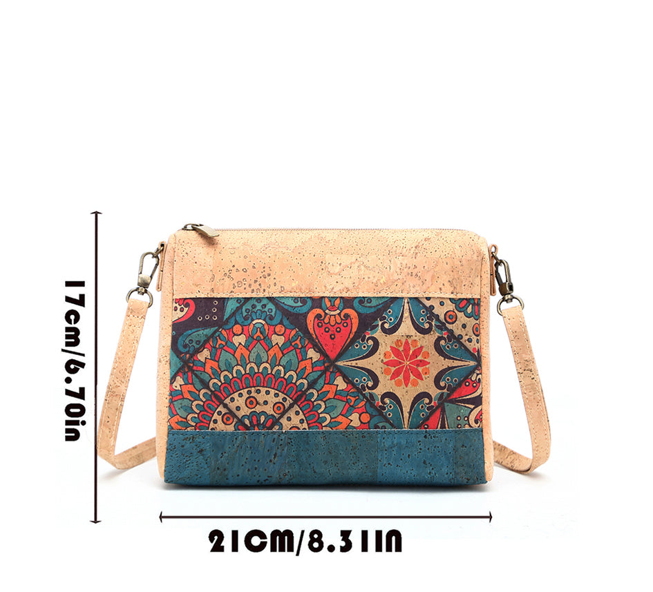 Bag made with Cork, Adjustable cross strap 704097 