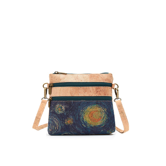 Cork Crossbody Shoulder Bag, Adjustable Crossbody Strap 