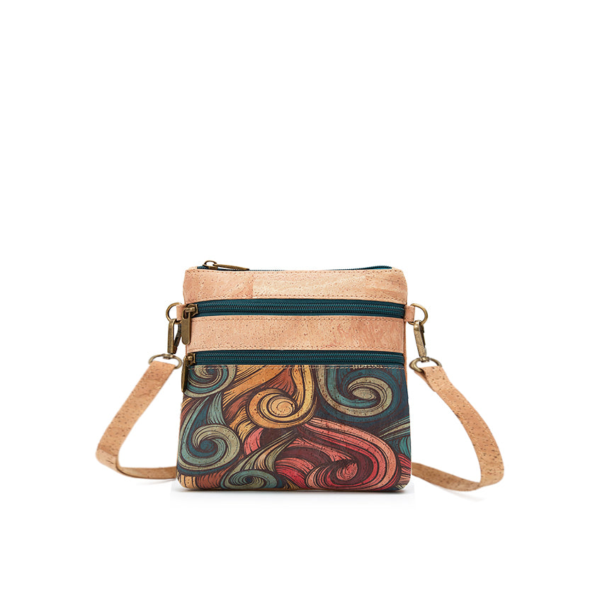 Cork Crossbody Shoulder Bag, Adjustable Crossbody Strap 