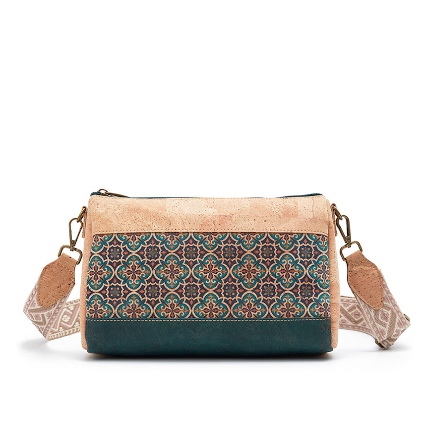 Cork Crossbody Shoulder Bag, Adjustable Crossbody Strap 