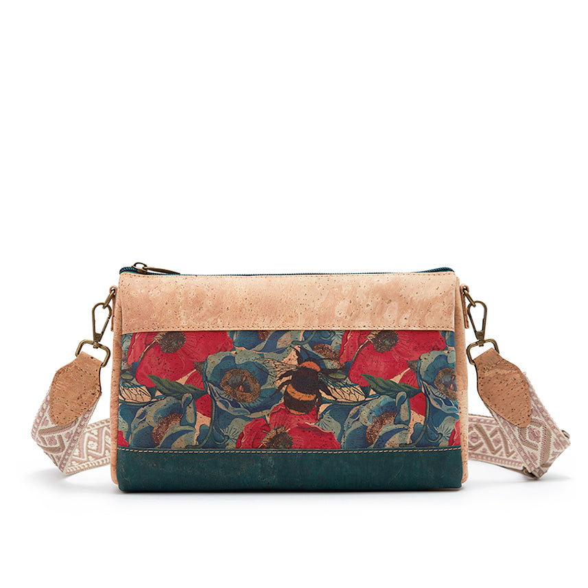 Cork Crossbody Shoulder Bag, Adjustable Crossbody Strap 