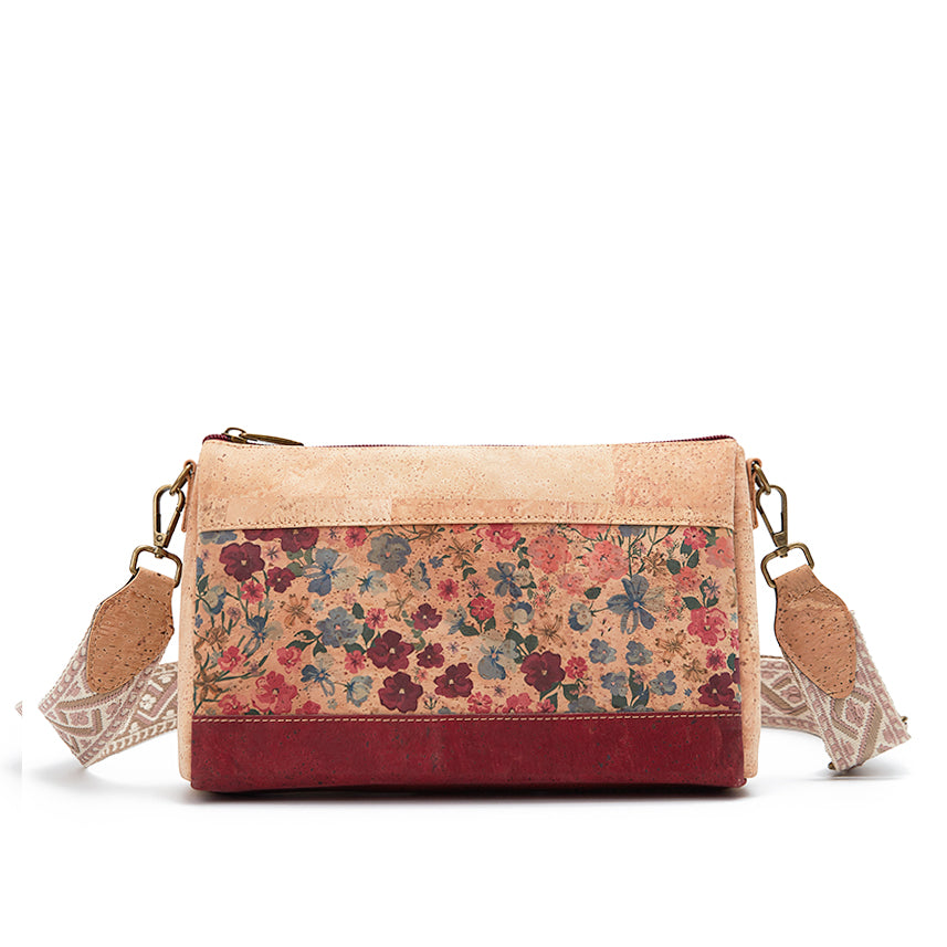 Cork Crossbody Shoulder Bag, Adjustable Crossbody Strap 