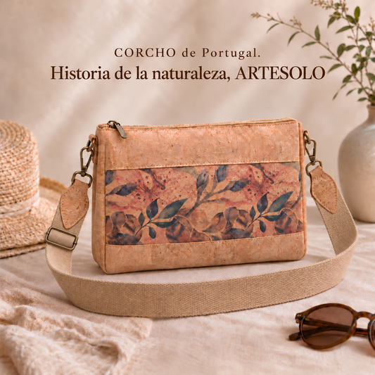 Borsa a tracolla da donna in sughero naturale - Borsa da donna Serie 711