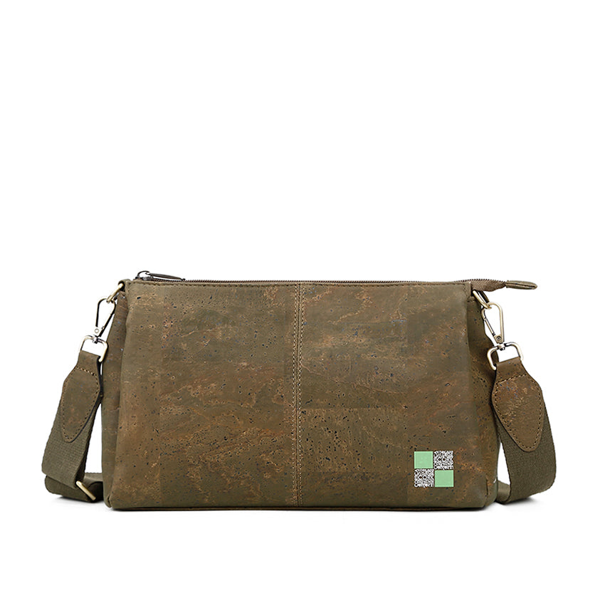 Cork Crossbody Shoulder Bag, Adjustable Crossbody Strap 