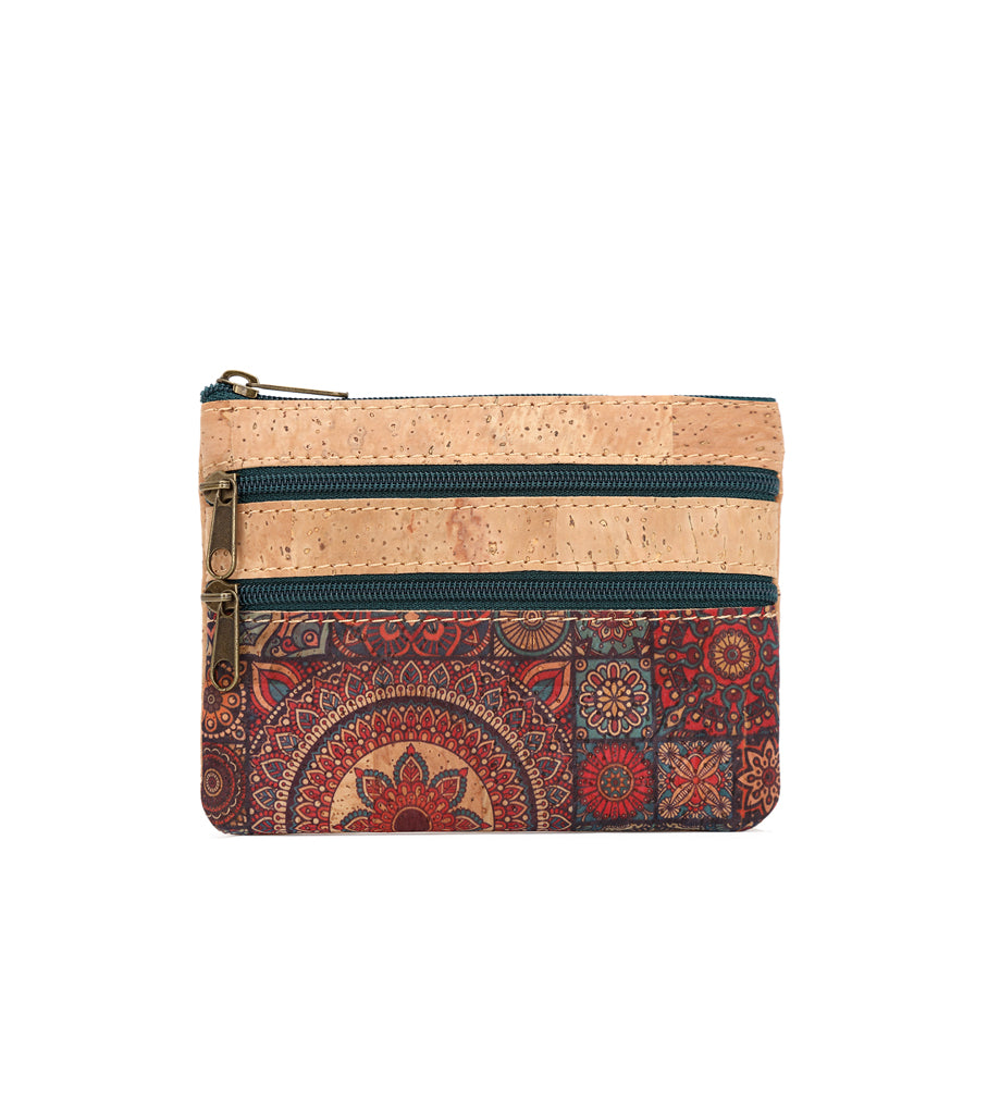 Monedero Corcho Con 3 Cremallera 742 Series