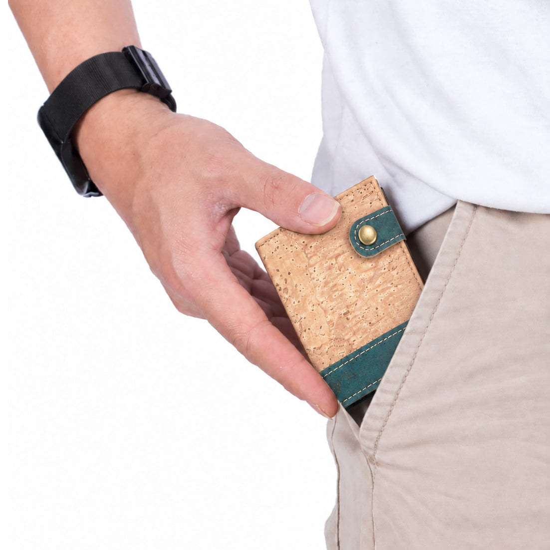 Billetera vegana  Billetera ecológica para hombres Billetera de corcho 753 Series