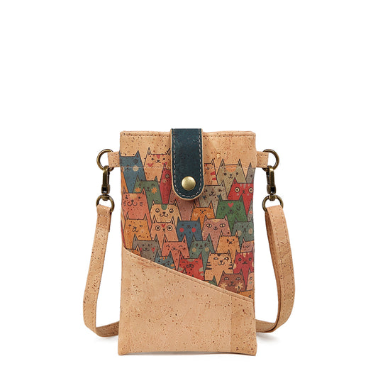 Bolso para móvil - Pequeño monedero de corcho - Alta calidad - Bolso bandolera para móvil 759 Series