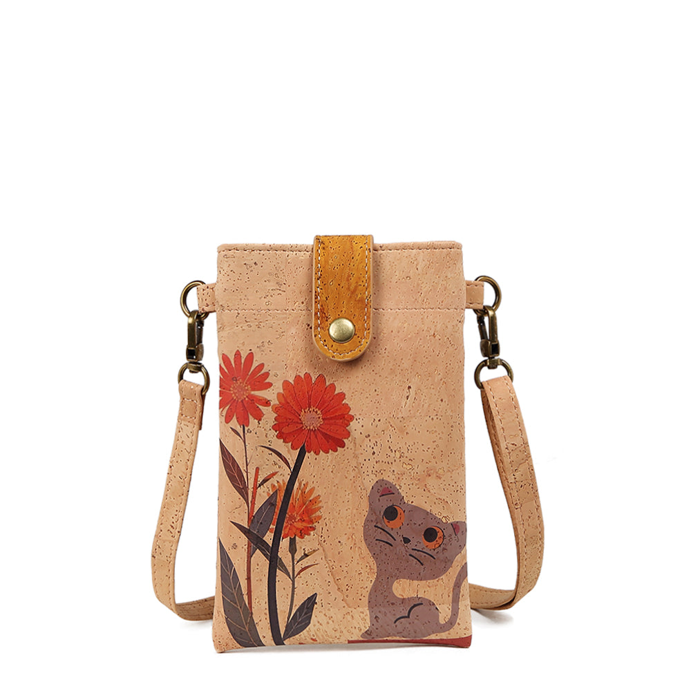Bolso para móvil - Pequeño monedero de corcho - Alta calidad - Bolso bandolera para móvil 759 Series