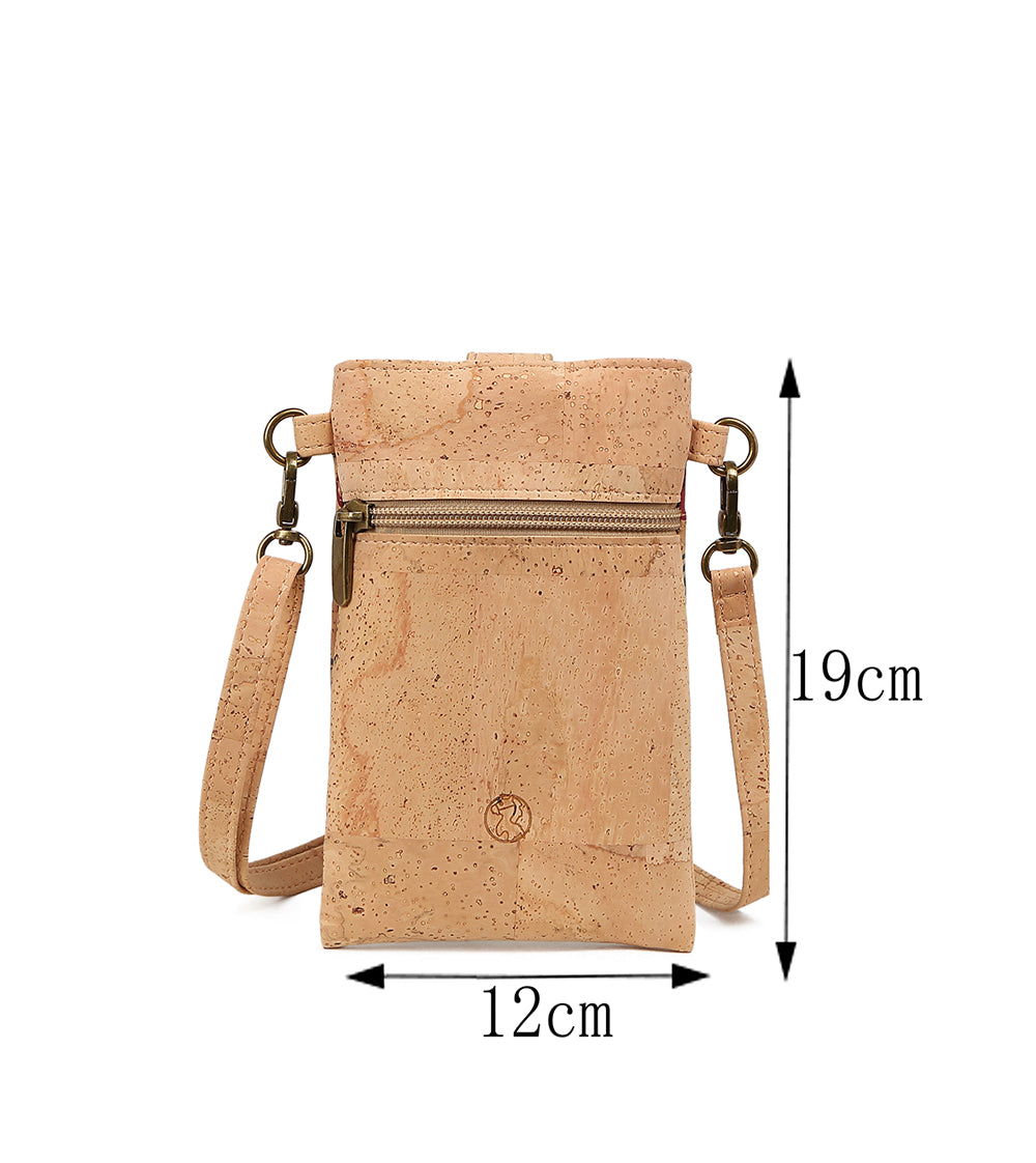 Bolso para móvil - Pequeño monedero de corcho - Alta calidad - Bolso bandolera para móvil 759 Series