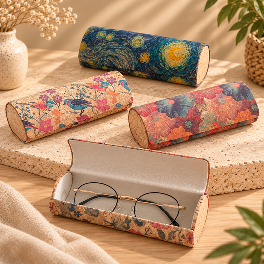 Estuche Rígido para Gafas de Corcho Natural | Serie 761A2