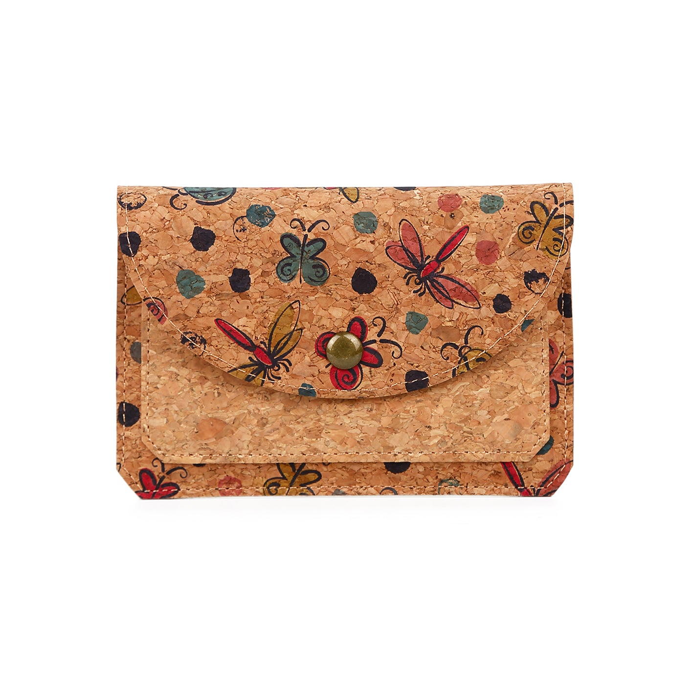 Natural cork zippered purse 738 Series 