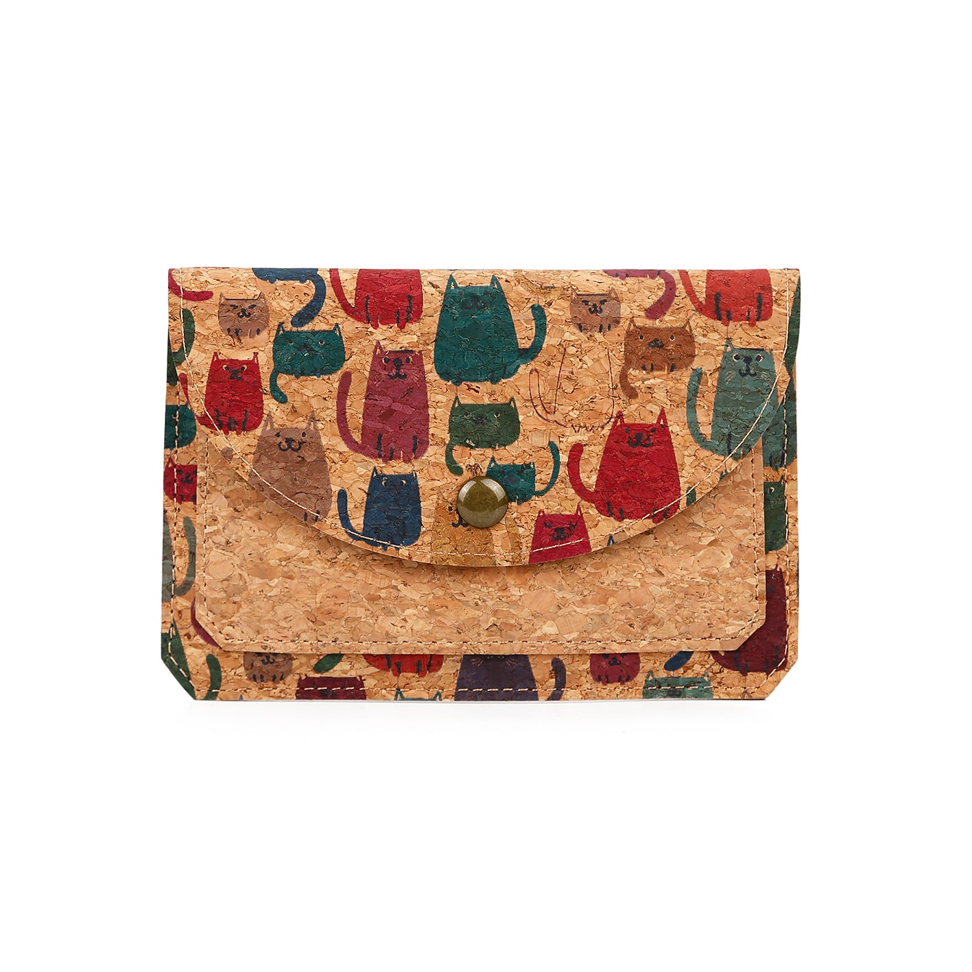 Natural cork zippered purse 738 Series 