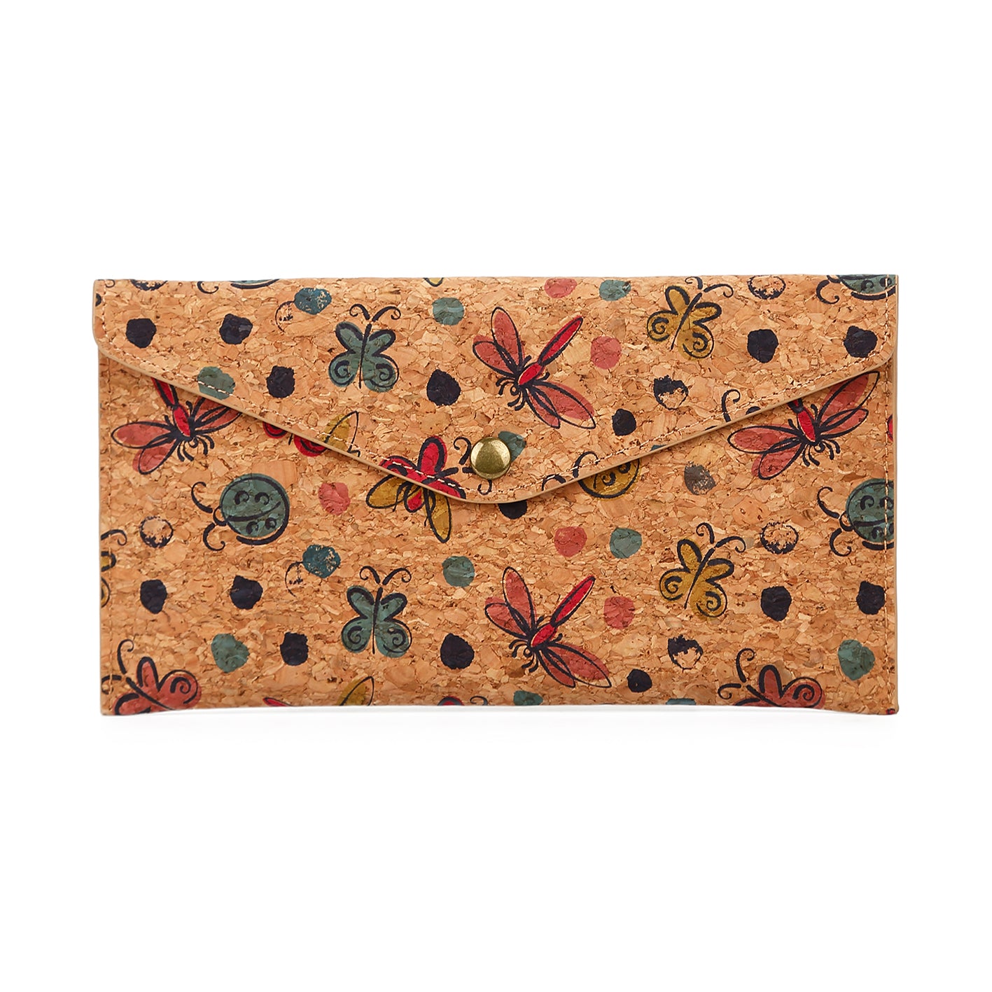 Natural cork zippered purse 738 Series 