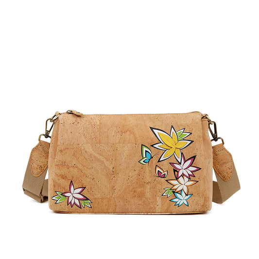 Cork Crossbody Shoulder Bag, Adjustable Crossbody Strap 