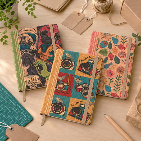 Cuaderno A5 de corcho natural, referencia 90000_03 de ARTESOLO.