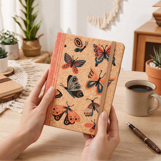 Cuaderno A5 de corcho natural, referencia 9000331_02 de ARTESOLO.