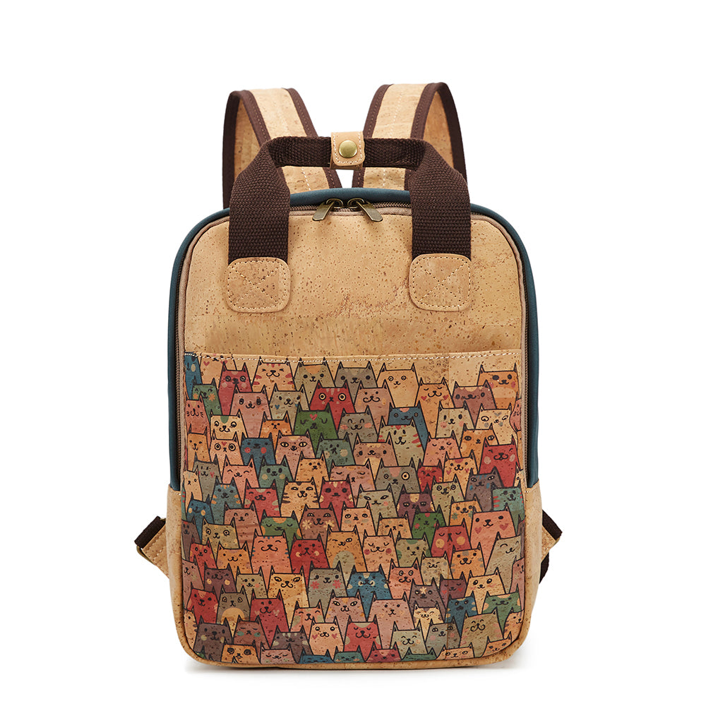 Bolso de corcho,Mochila vegana, Mochila portátil, Mochila de Corcho, Mochila para mujer 915 Series  02